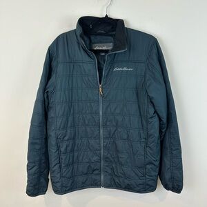 Eddie Bauer Men's Quilted Jacket Lightweight Dark Teal Medium